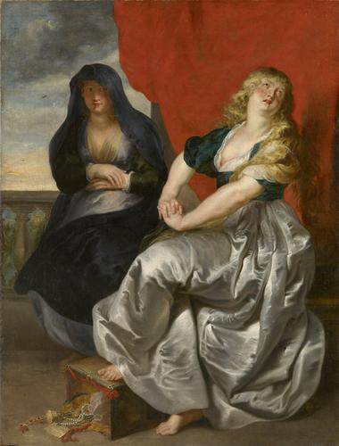 Peter Paul Rubens Reuige Magdalena und ihre Schwester Martha Germany oil painting art